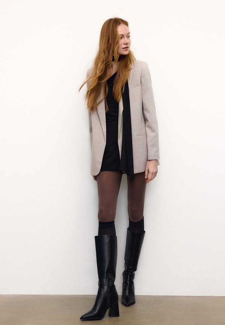 Stradivarius Ανοιχτό Σακάκι Πέτρα Xl