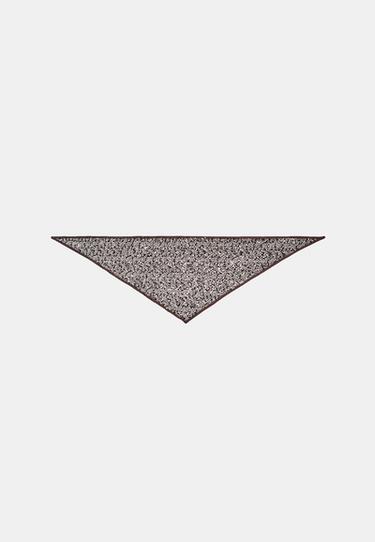 Sequin net scarf — Brown 2
