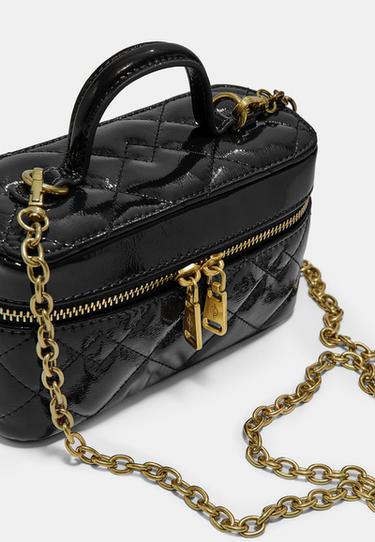 Quilted crossbody bag with handle — Black 5