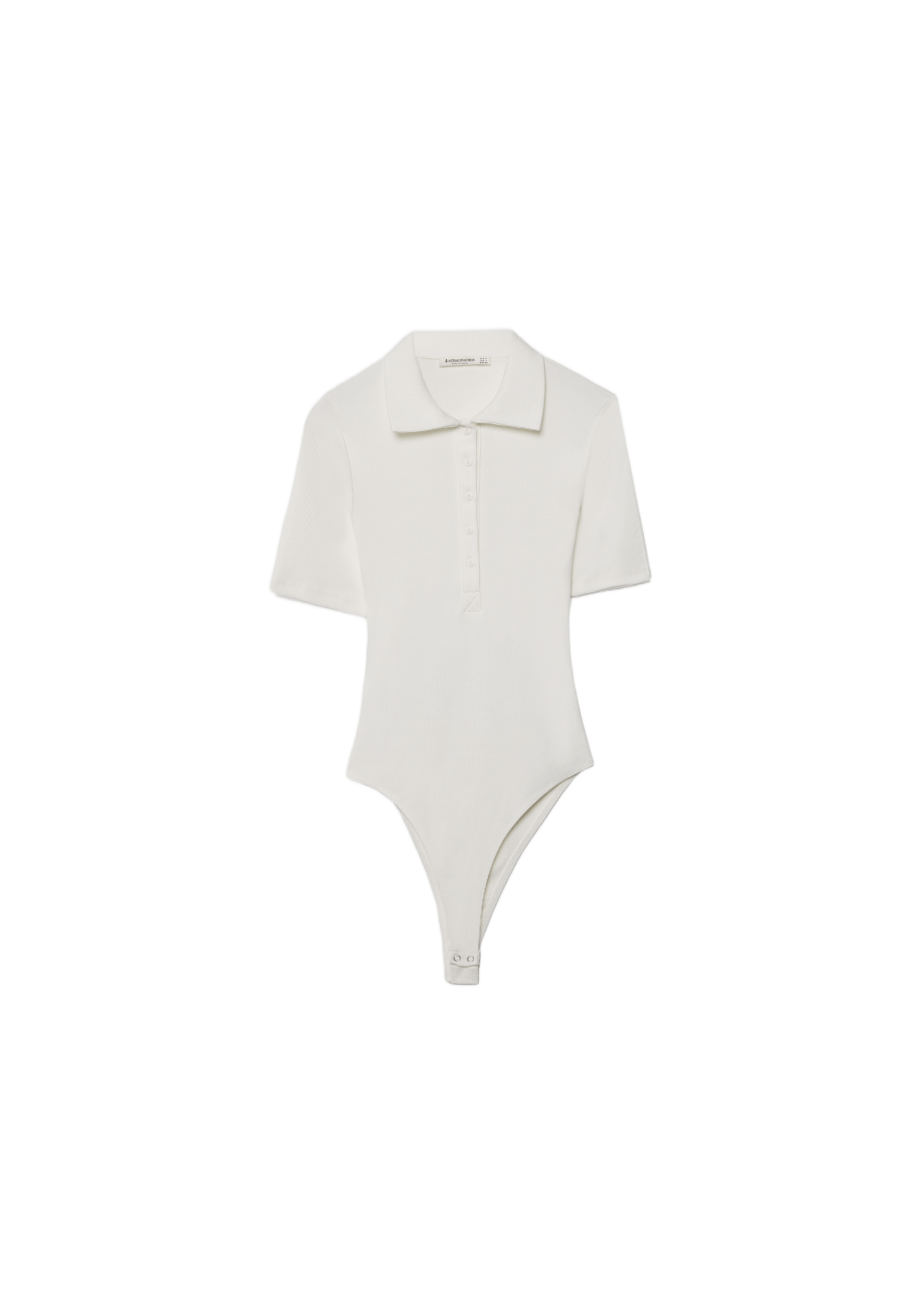 Polo bodysuit — Ecru