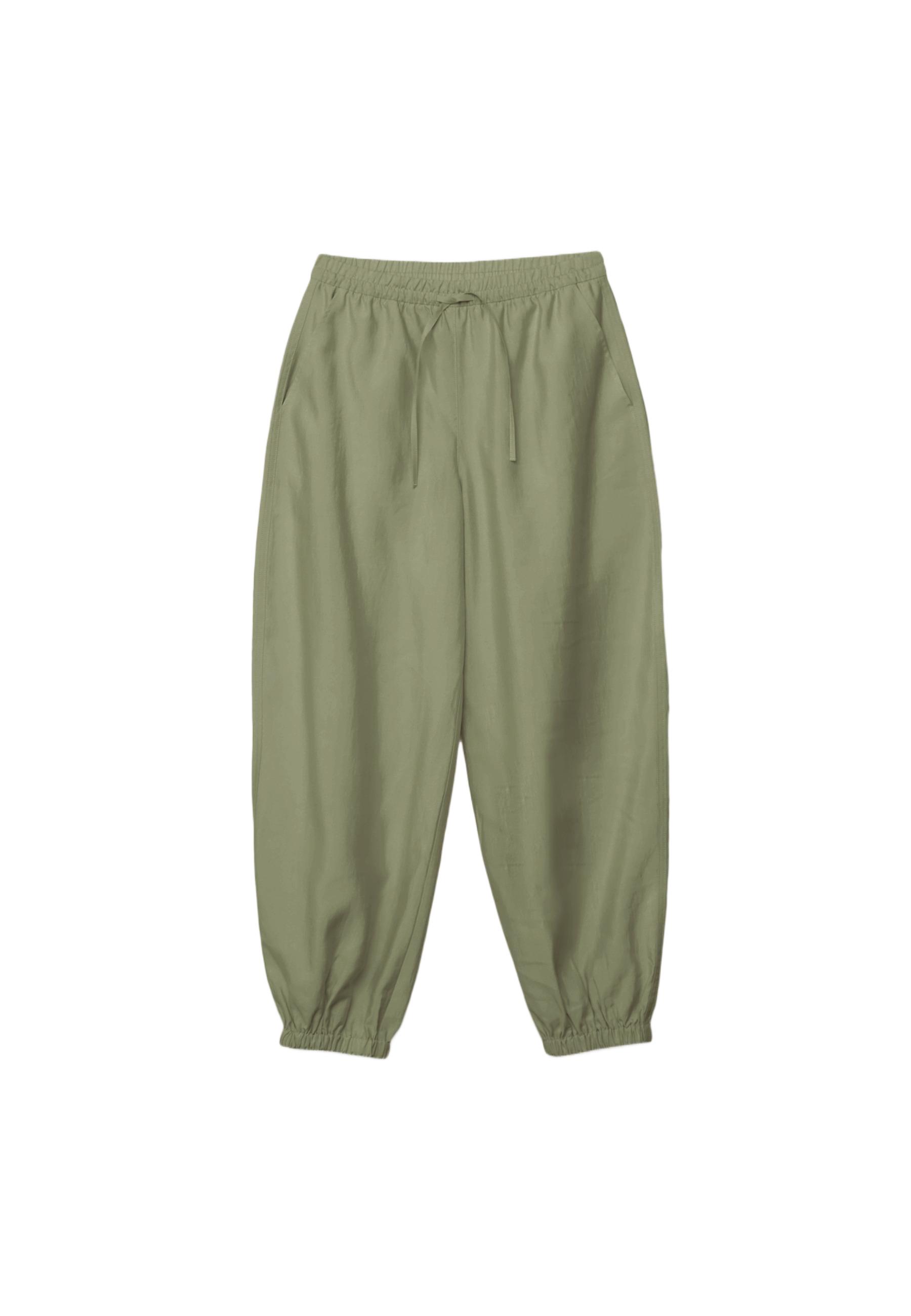Lyocell sarouel trousers — Khaki