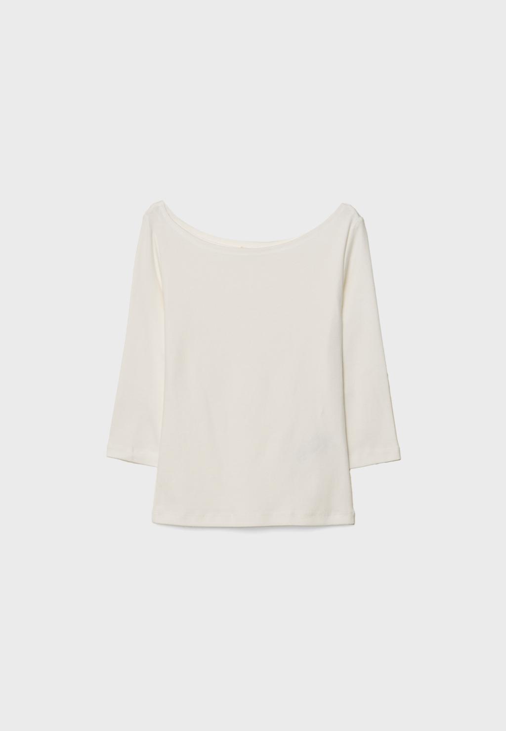Basic boatneck T-shirt