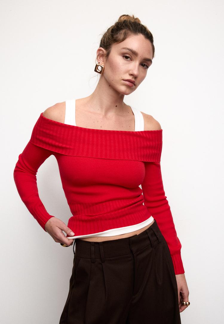 schulterfreier-strickpullover