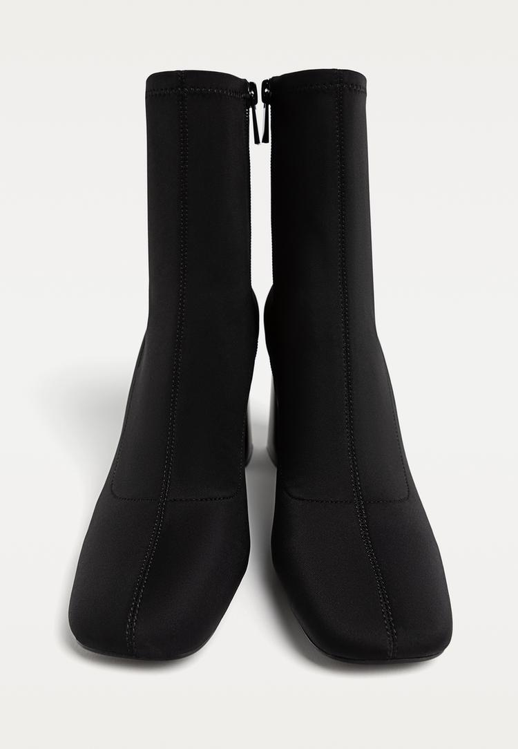 botines tacon efecto neopreno