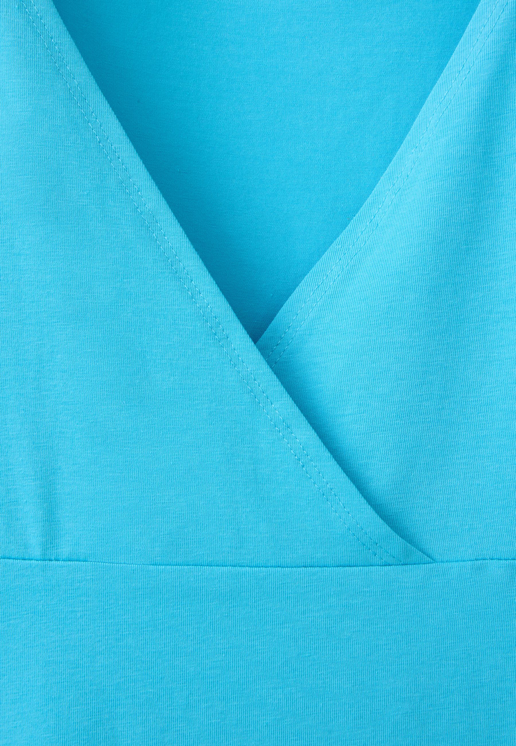 Underbust cut-out top — Turquoise