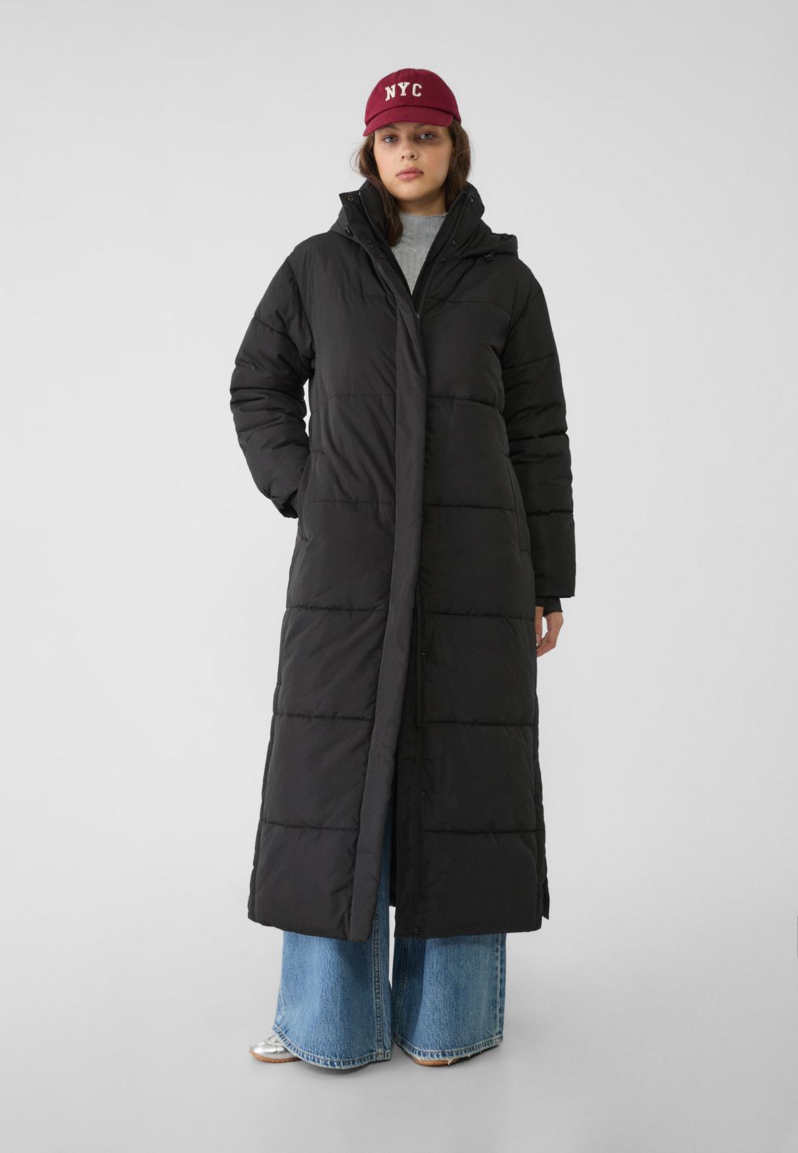 Mantel Daunenmantel Lackoptik Steppmantel Daunenmantel Halblang