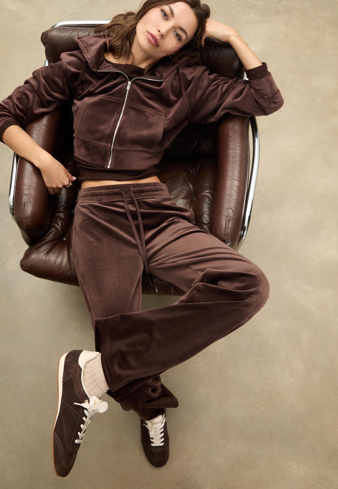 Pantalon jogger en velours Mode femme Stradivarius France