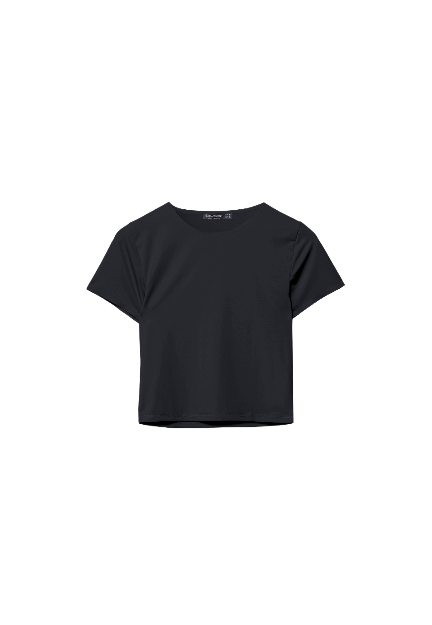 Basic polyamide T-shirt — Black