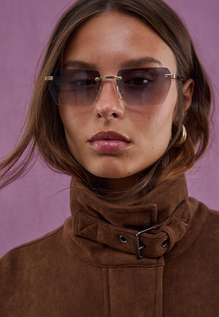 oversized faux suede jacket