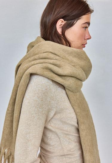 Slogan scarf — Stone 4