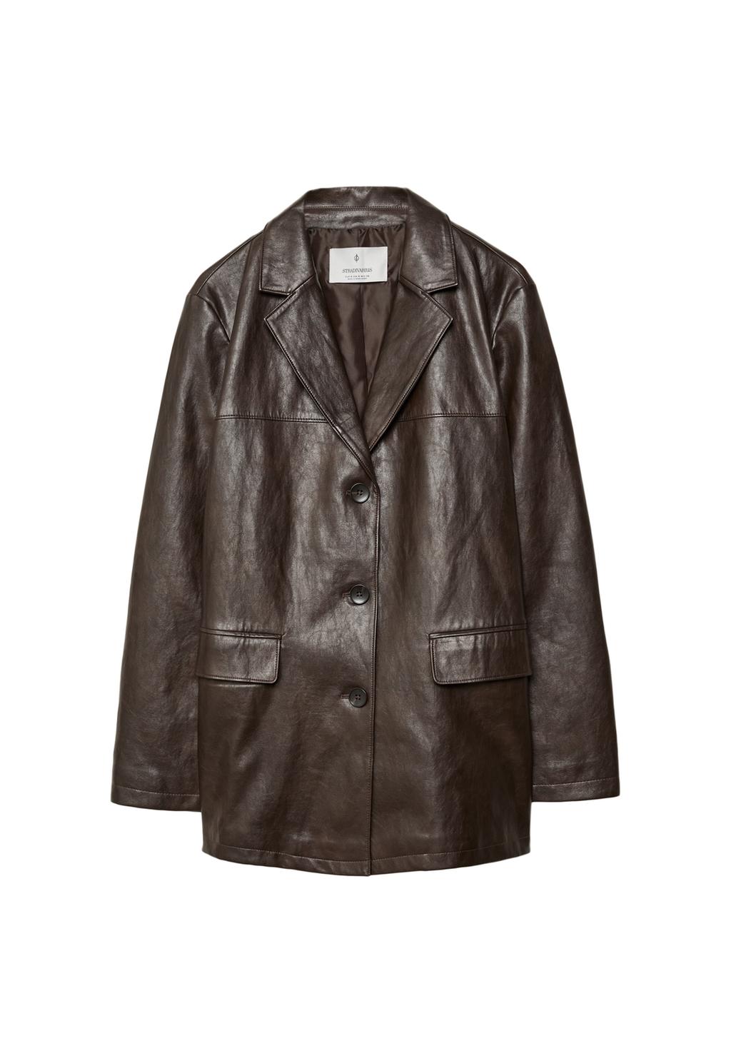 Kunstlederblazer