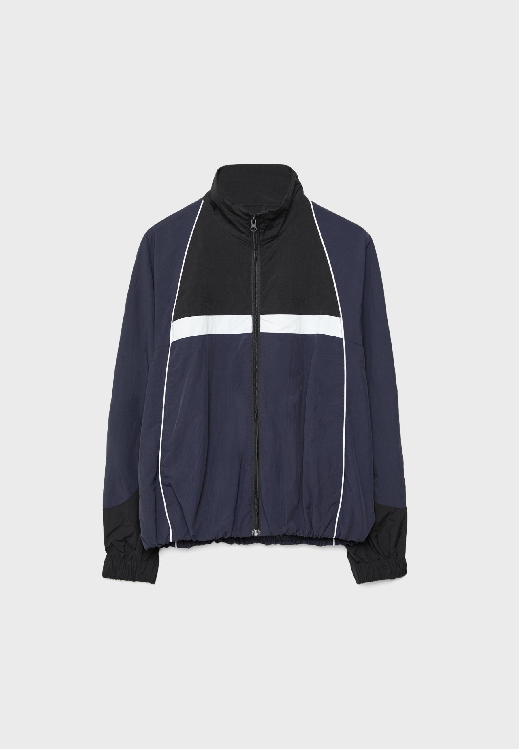 Technical windbreaker jacket — Navy blue