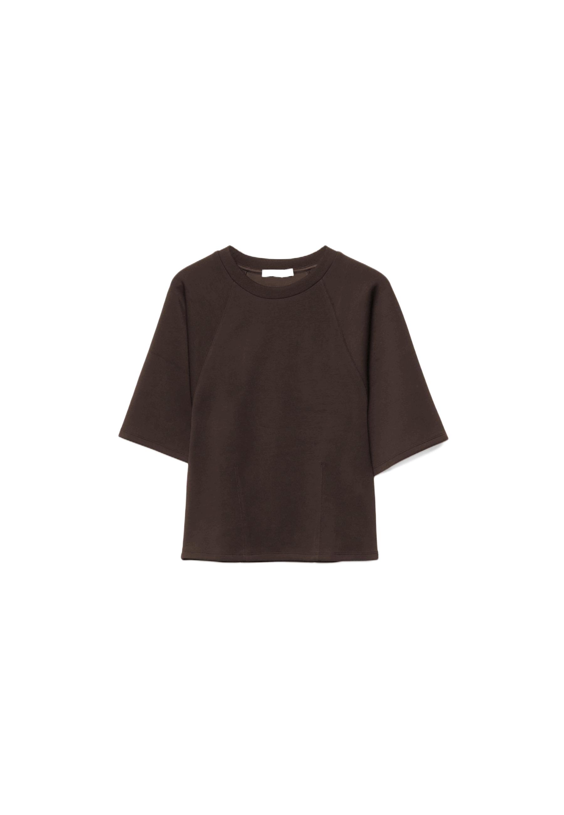 Soft-touch short sleeve T-shirt — Brown