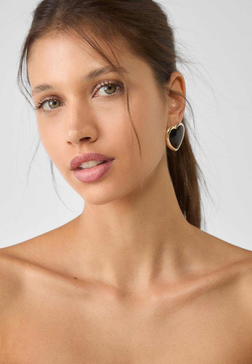 Lot de 2 boucles d'oreilles créoles et cœur