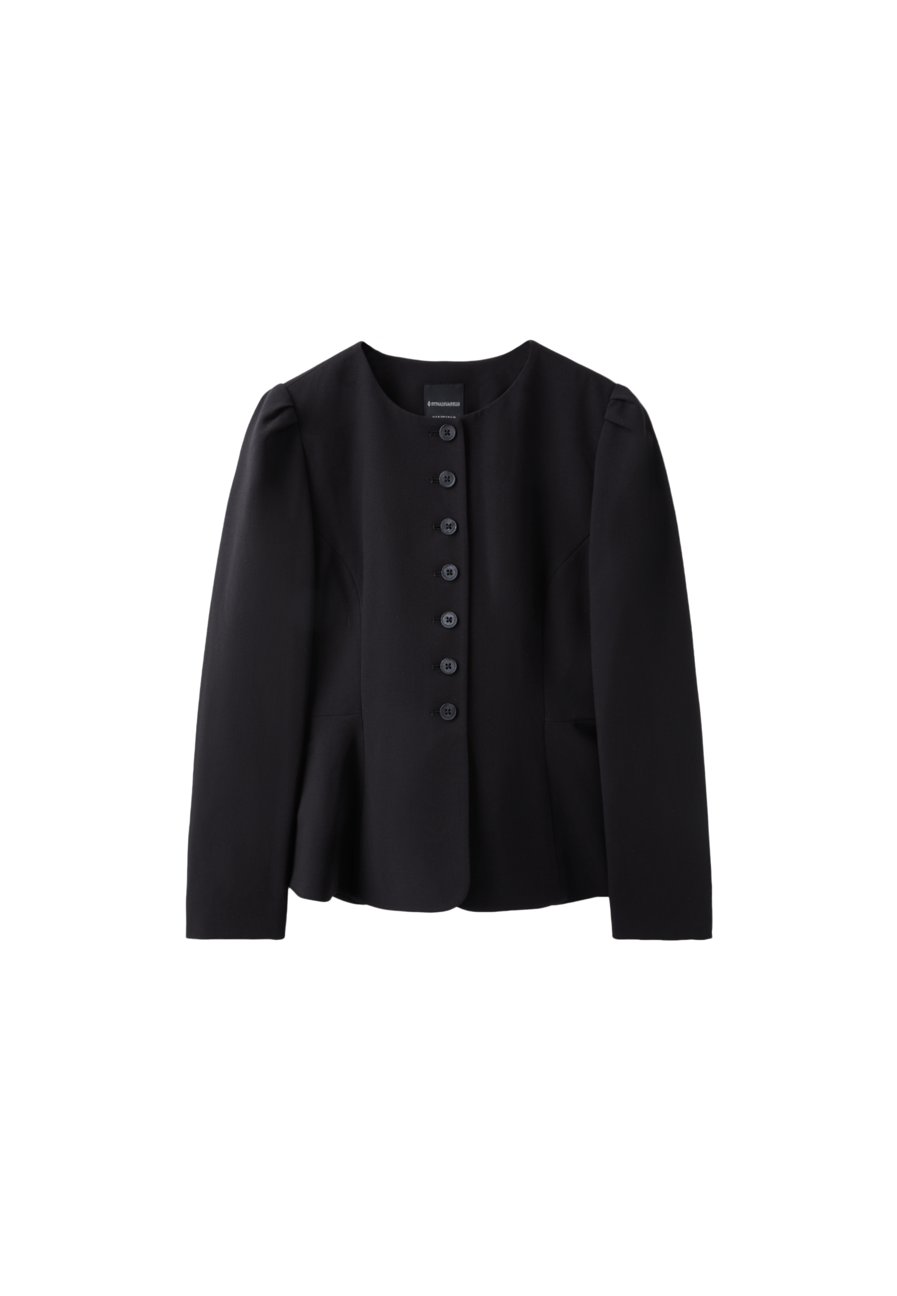 Peplum blazer — Black