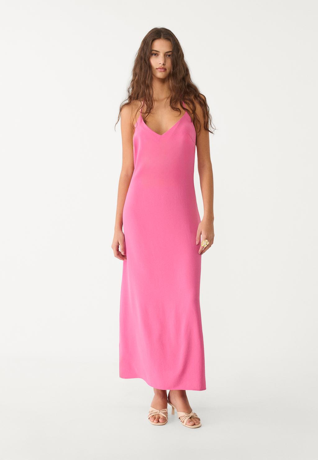 Holidaya Vestido largo de mujer con estampado y cintura definida Holidaya Vestido largo de mujer con estampado y cintura definida
