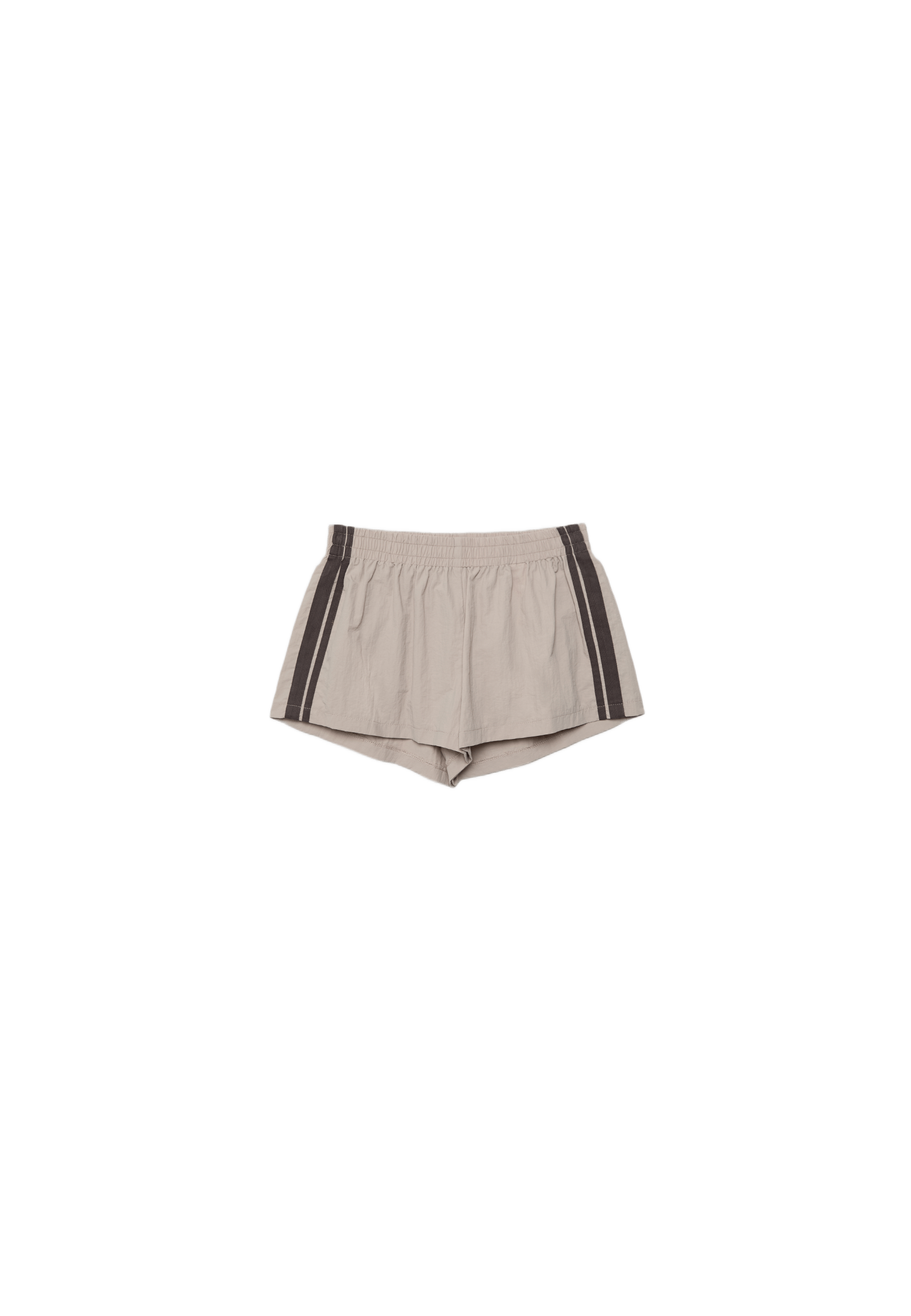 Technical mini shorts — Stone