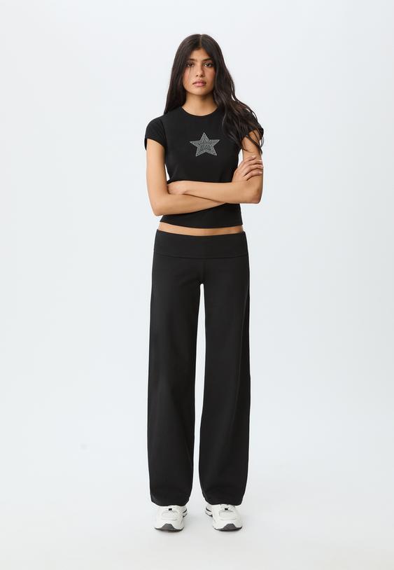 pantalon recto cintura vuelta