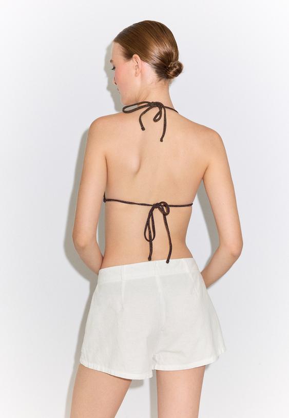 mini short bordado