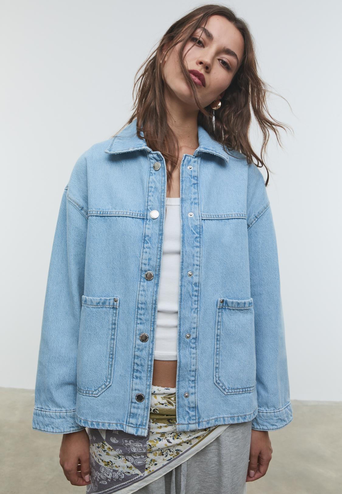 Front Pockets Giacca Jeans Stradivarius Jeans Stradivarius Petite