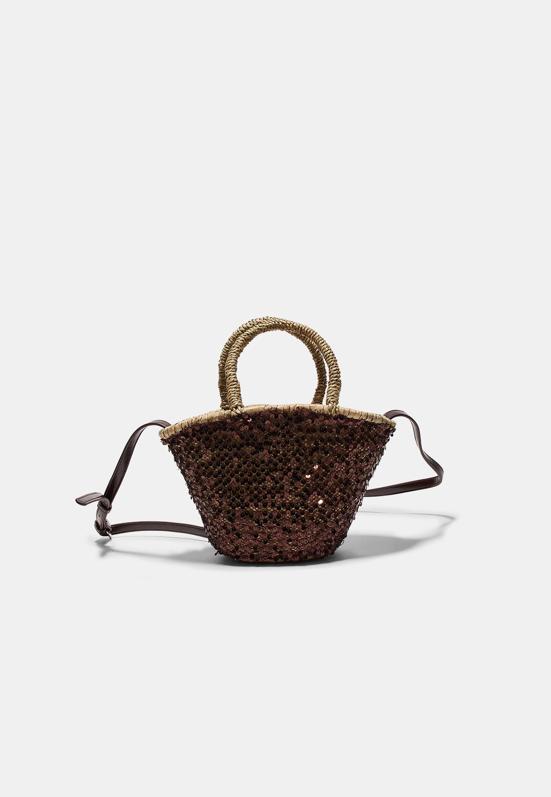 Pullu mini tote çanta - Görsel 10
