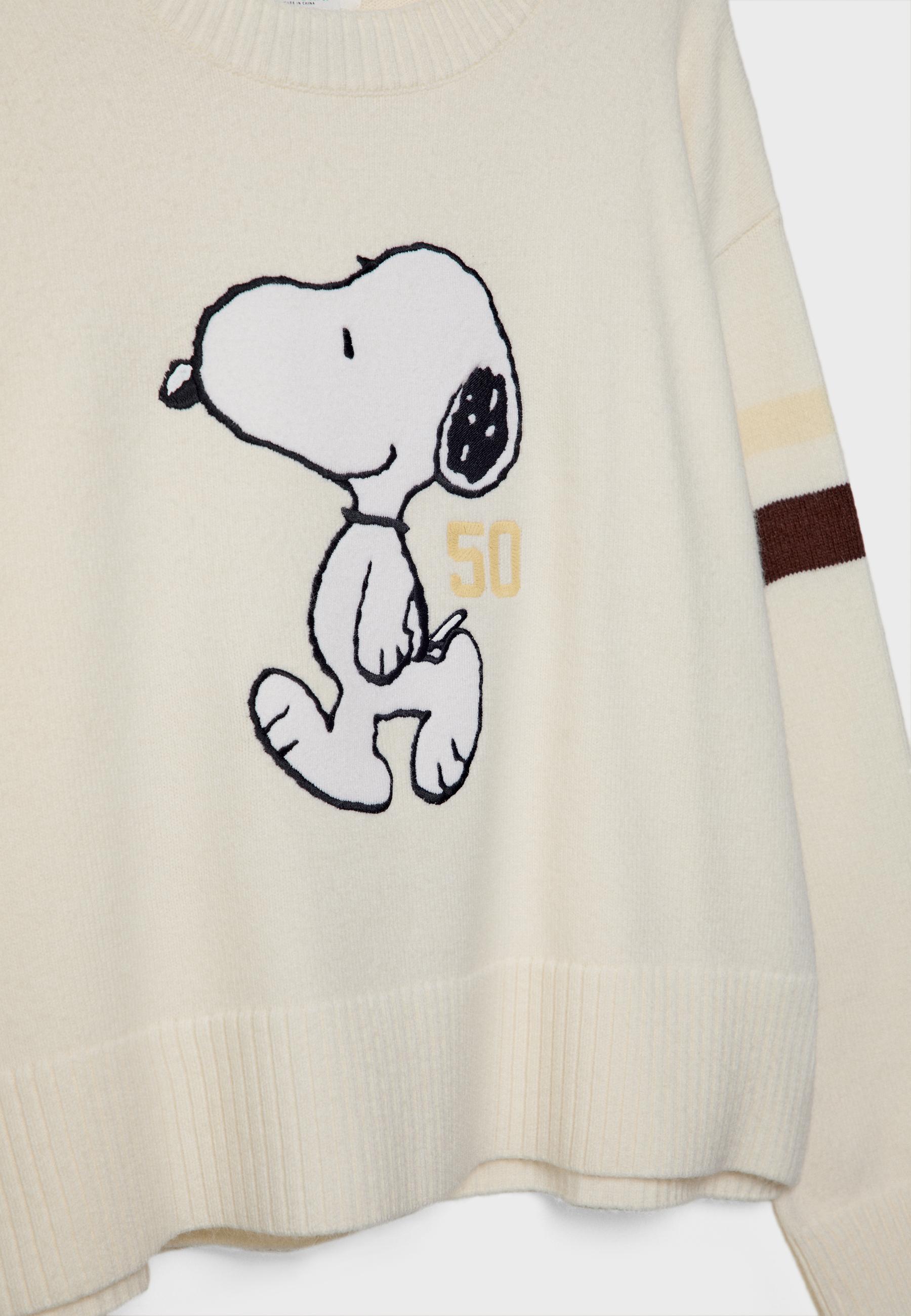 Snoopy knit jumper - Women's fashion | Stradivarius Worldwide