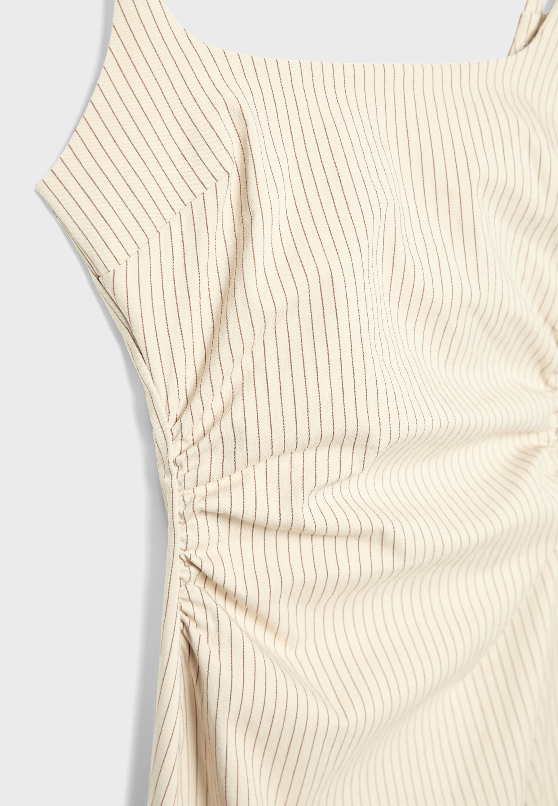 Kare yaka bengalin midi elbise