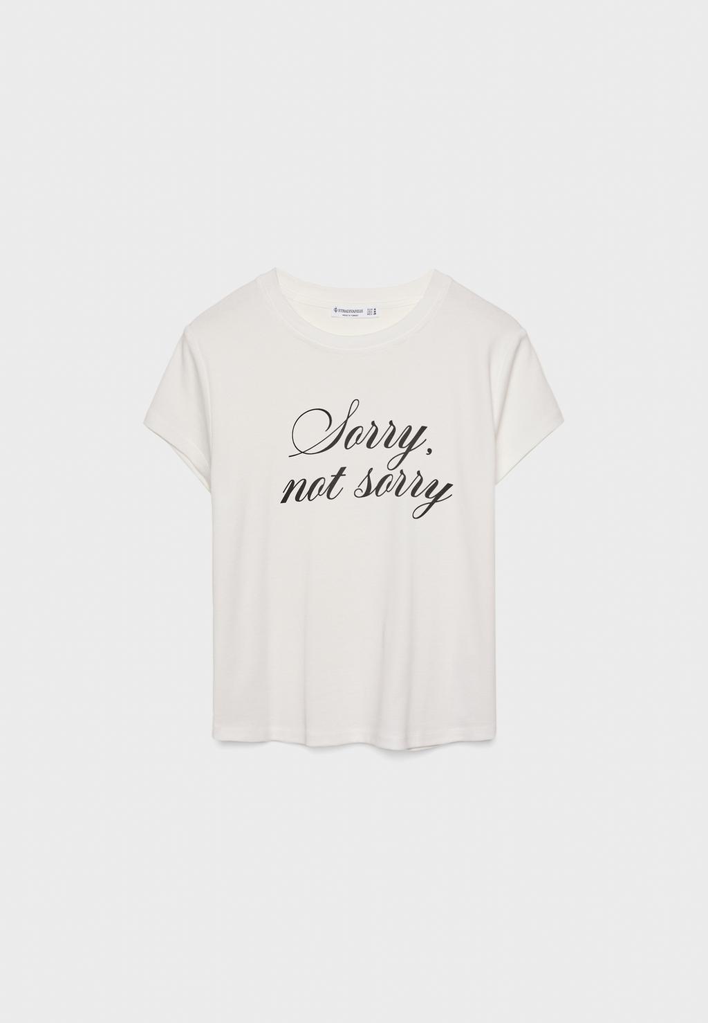 T-shirt imprimé Sorry
