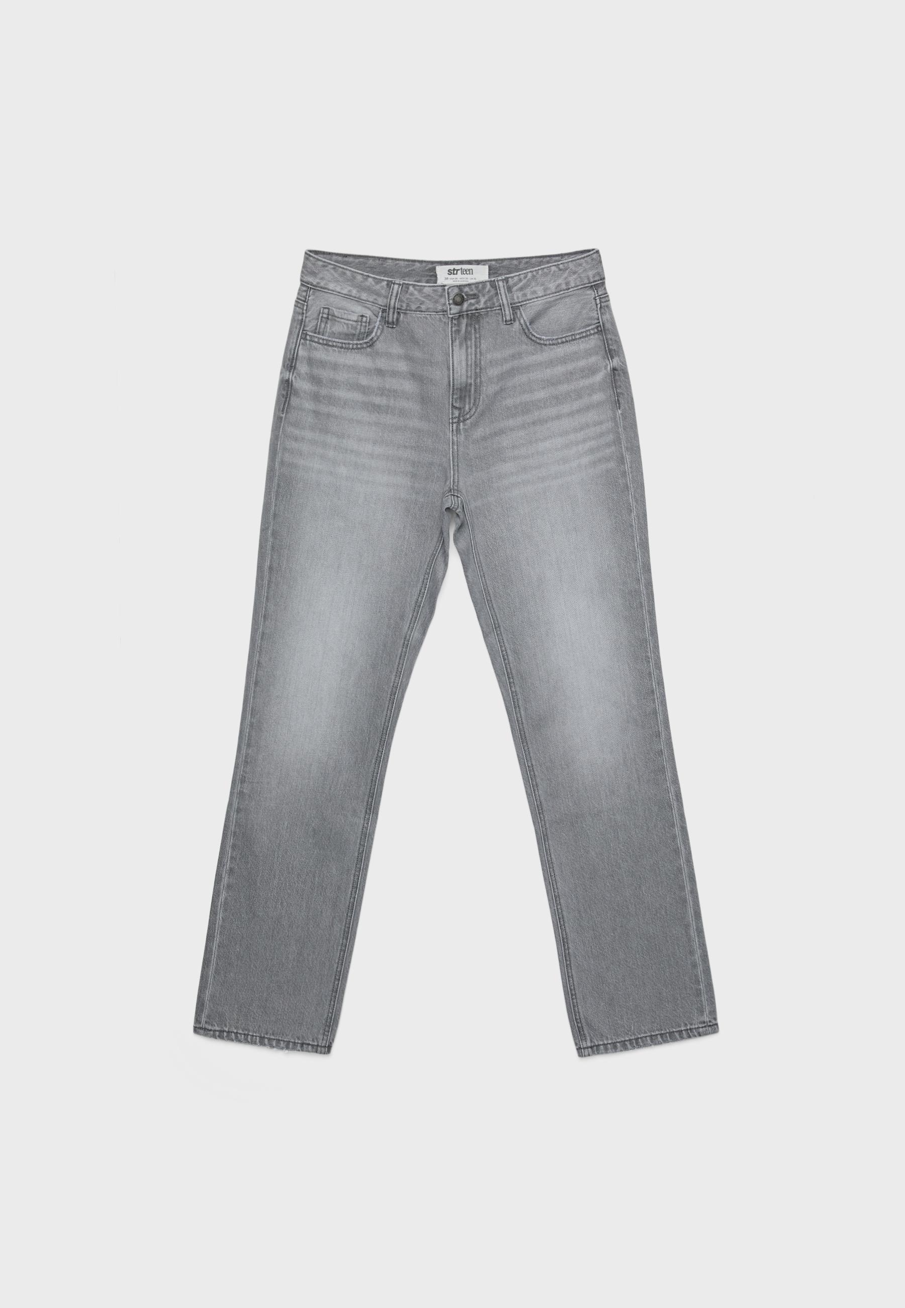 Regular waist comfortable straight-leg jeans - Women's