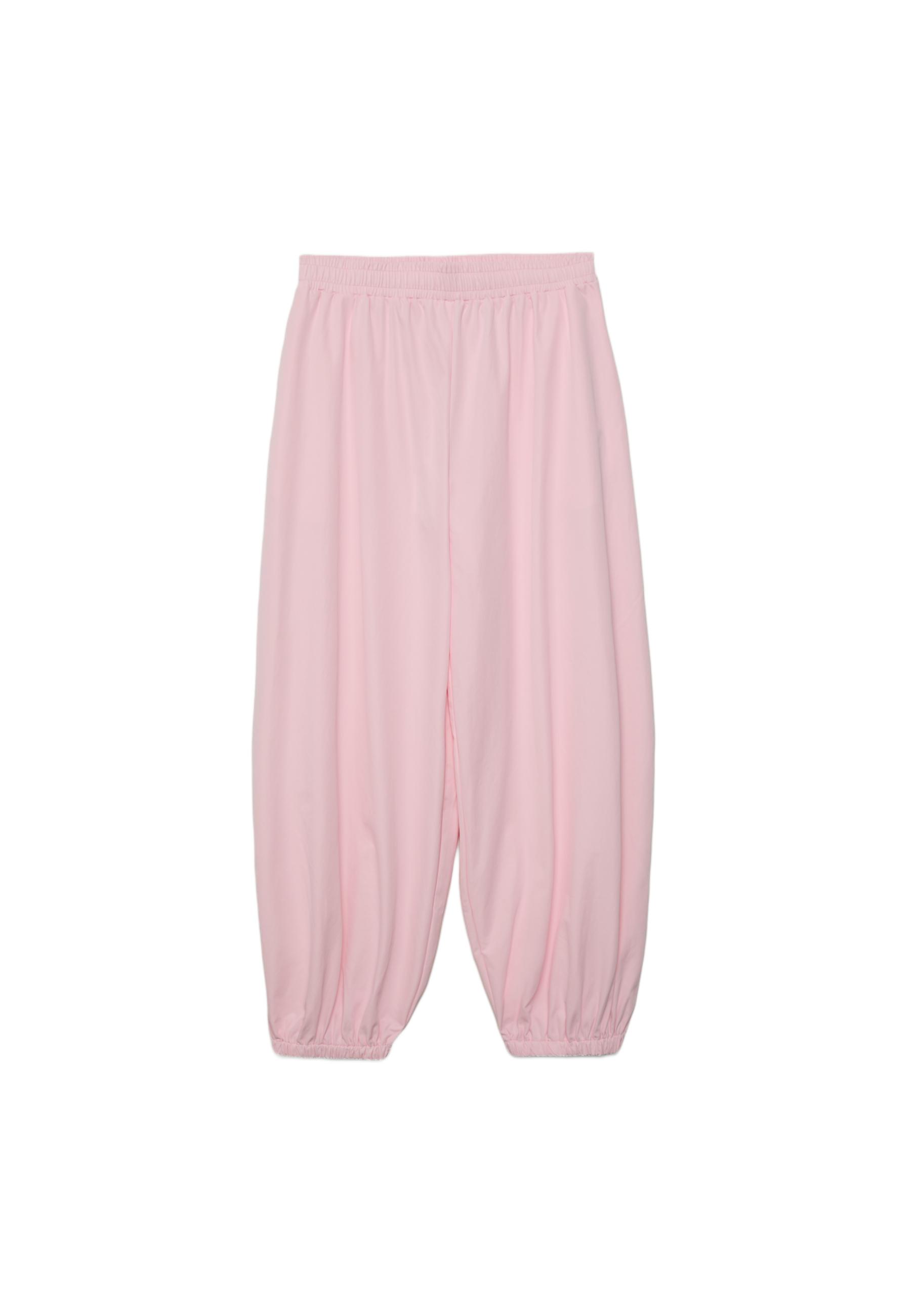Technical balloon parachute trousers — Pastel pink