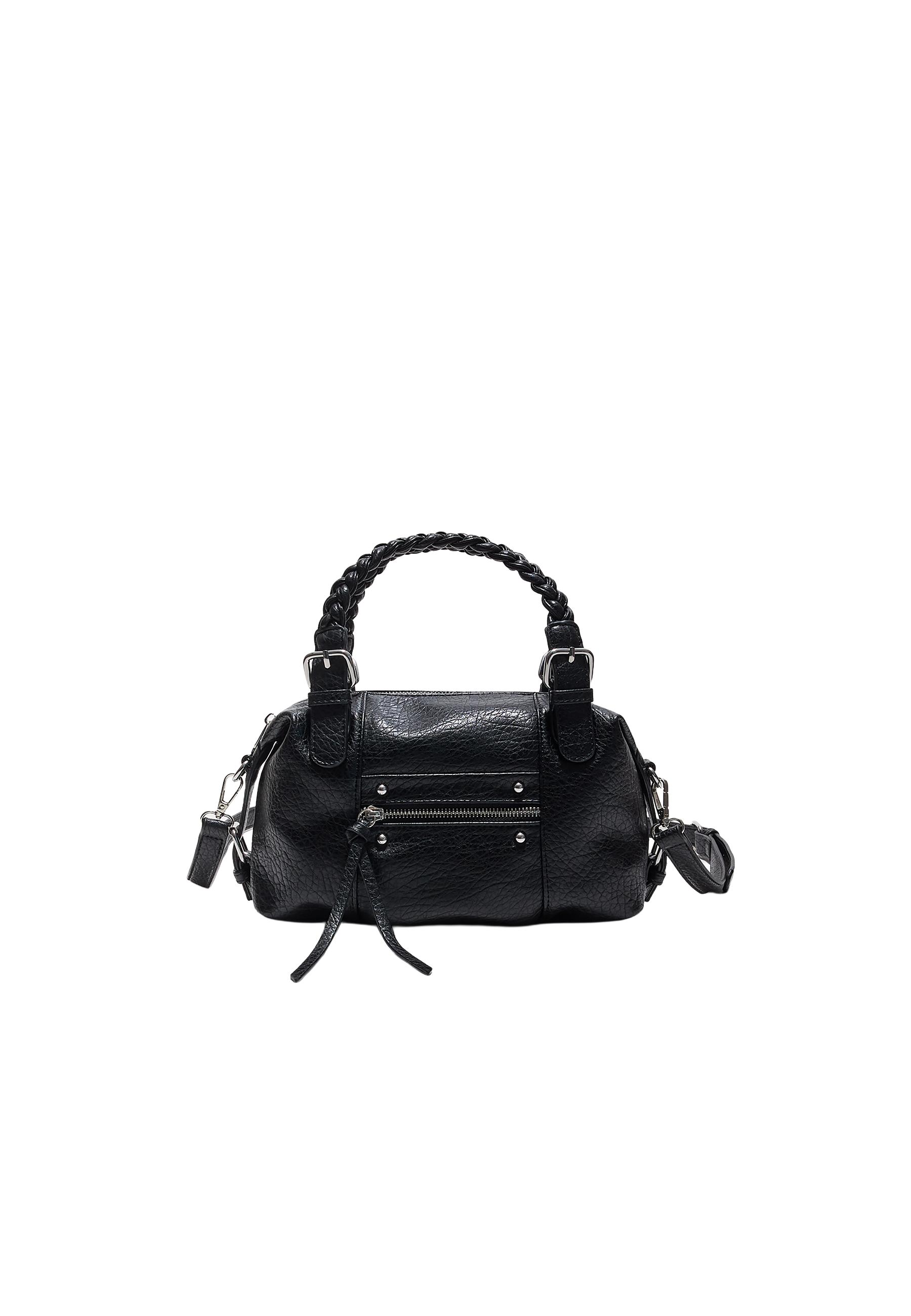 Braided handle bowling bag — Black