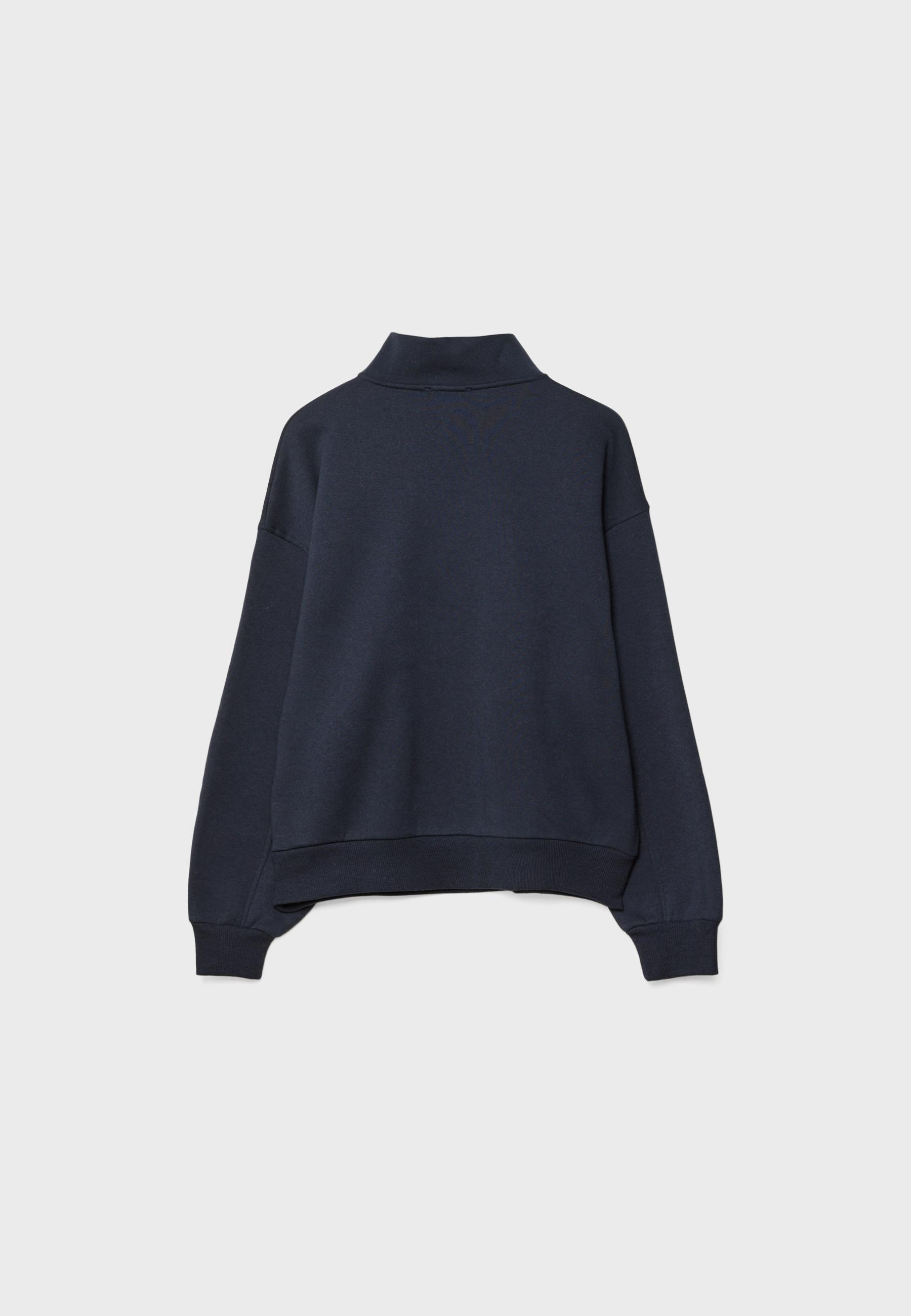 Embroidered zip-up sweatshirt - Women's fashion | Stradivarius Romania