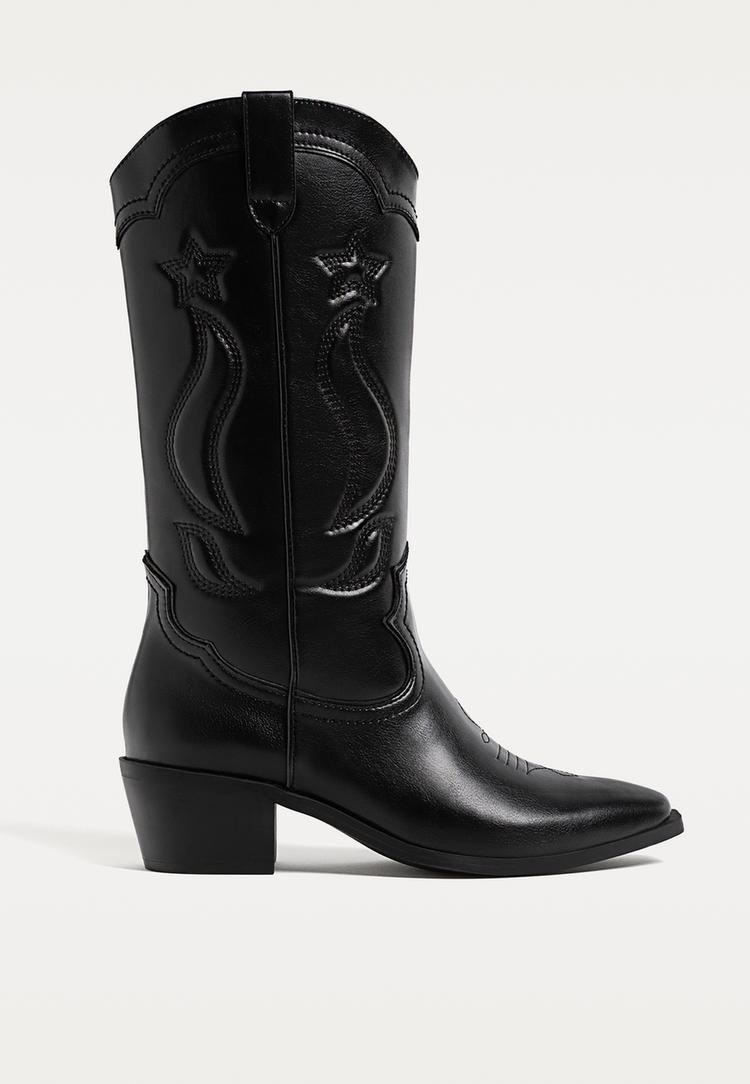 botas cowboy tacon