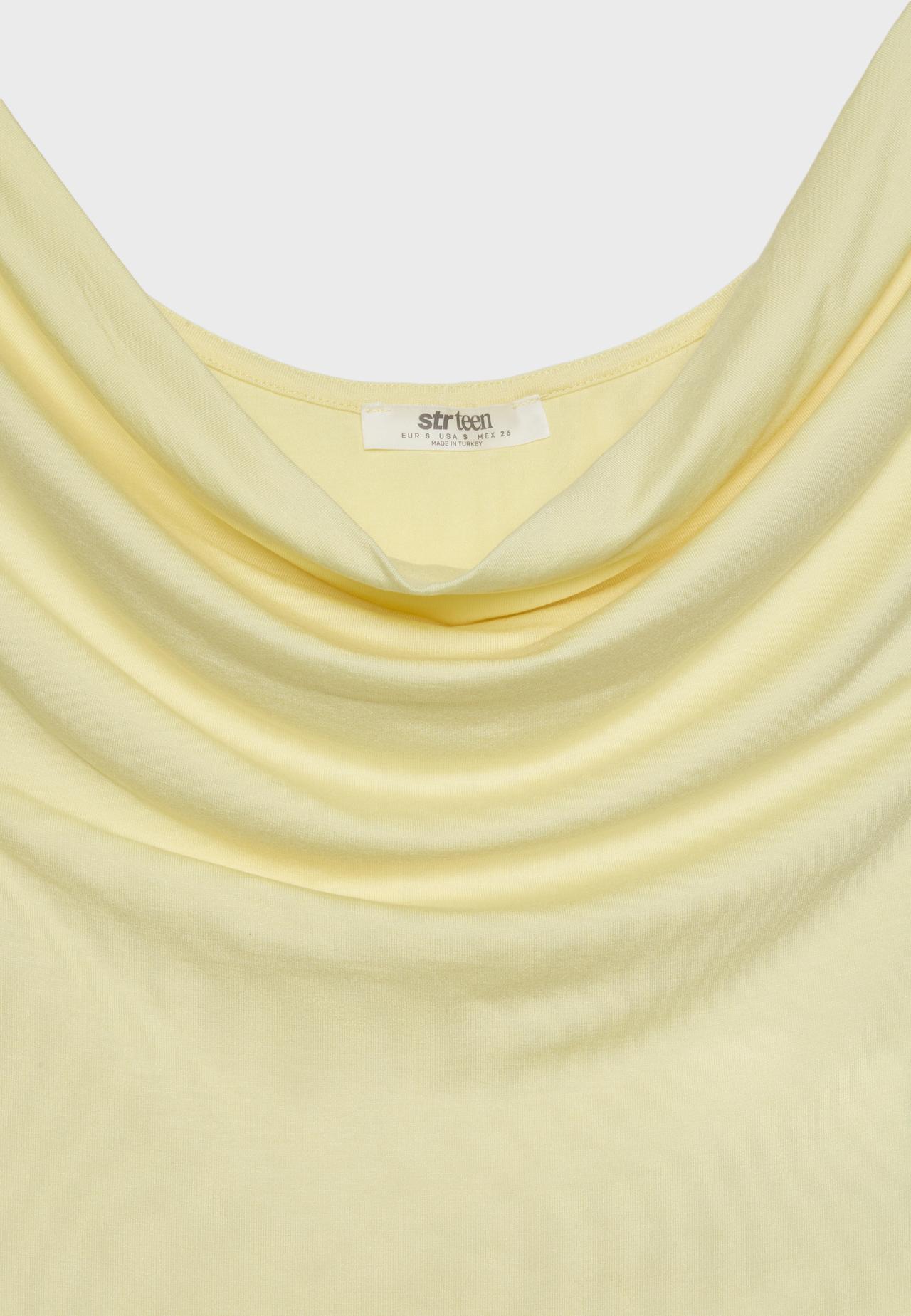 Multi-way sleeveless top — Pastel yellow