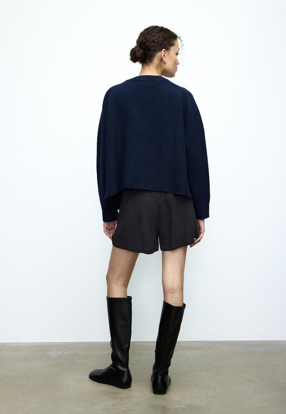 soepele shorts met linnen