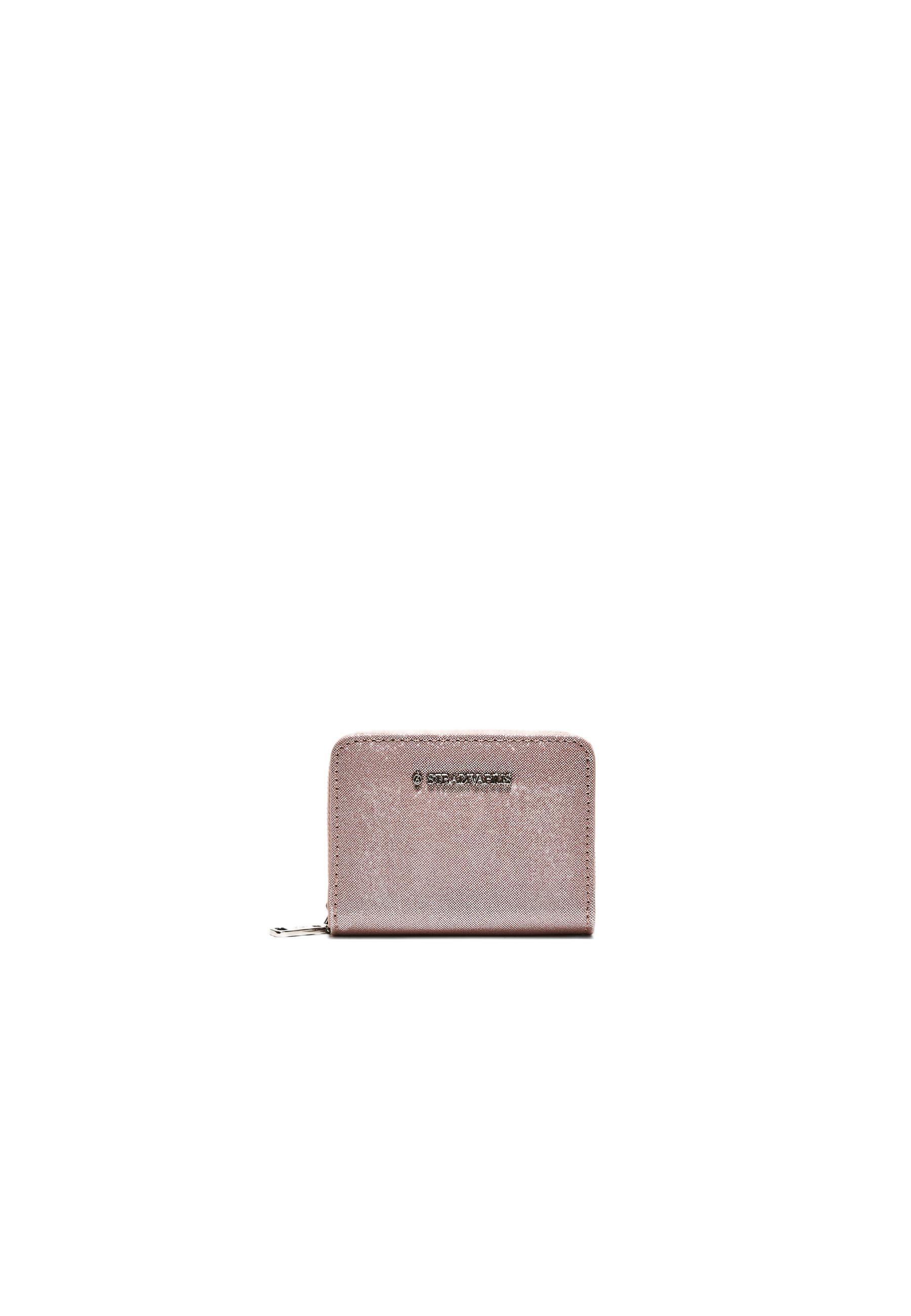 SHIMMERY ZIP-UP PURSE — Pastel pink