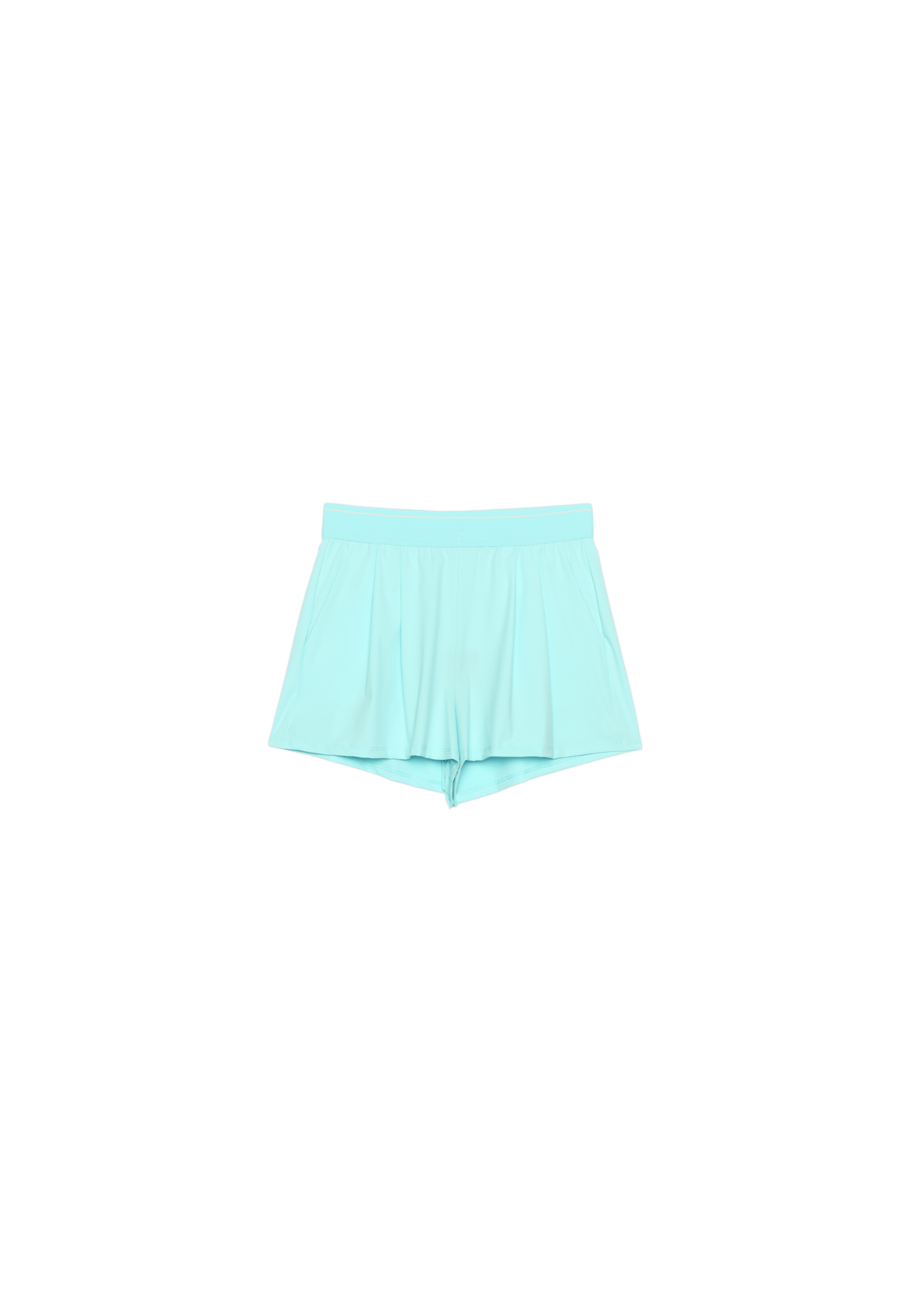 Smart shorts with elasticated waistband — Pastel green
