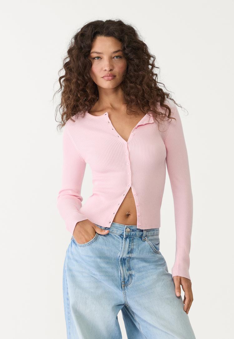 chaqueta de punto canale botones