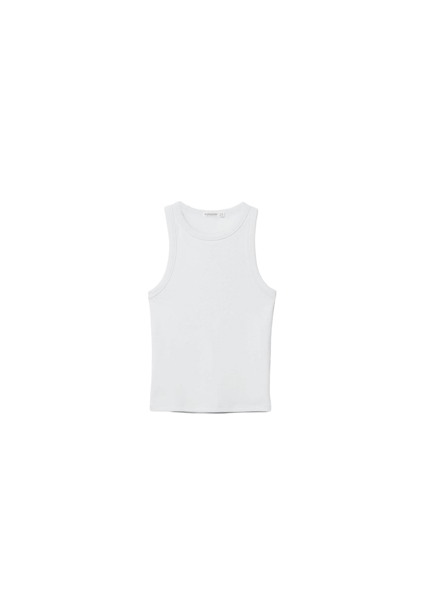 Basic racerback top — White