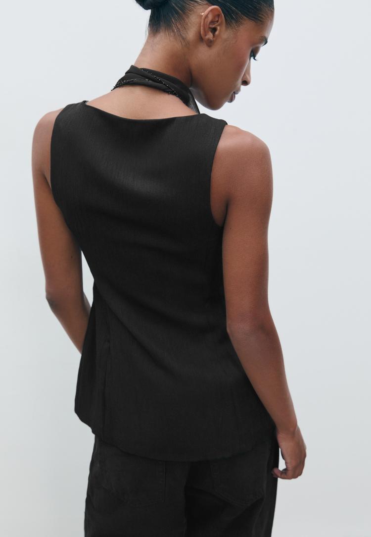 chaleco fluido textura