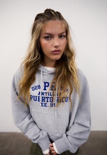 Positional contrast sweatshirt — Grey melange 3
