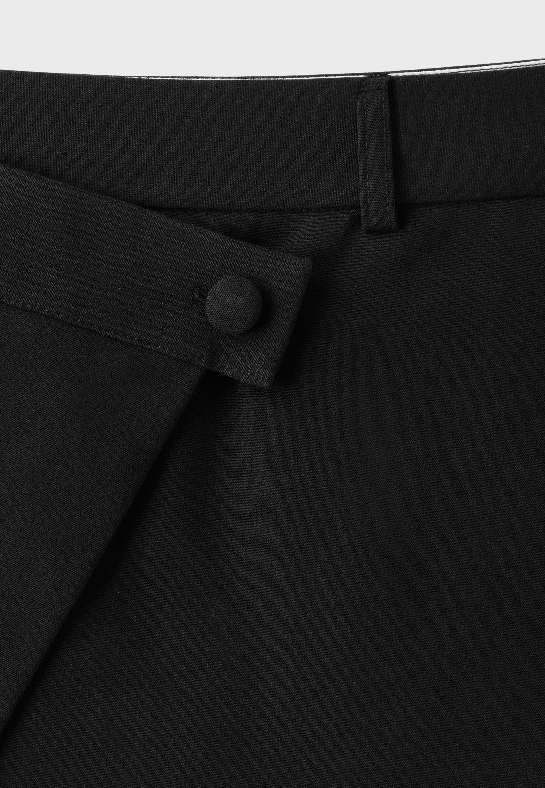Crossover mini skort — Black