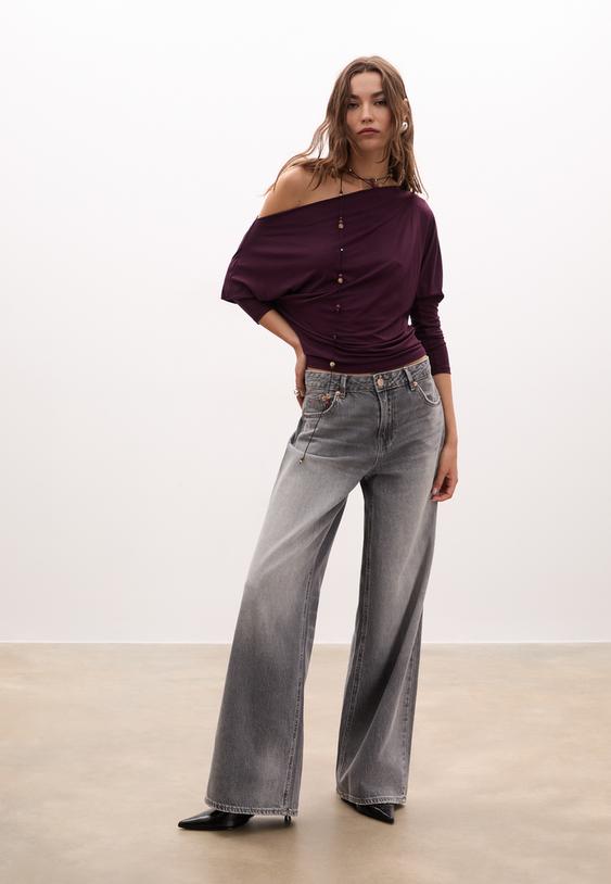 camiseta asimetrica modal