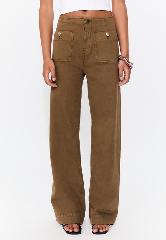 d77 pantalon minimalistisch zakken