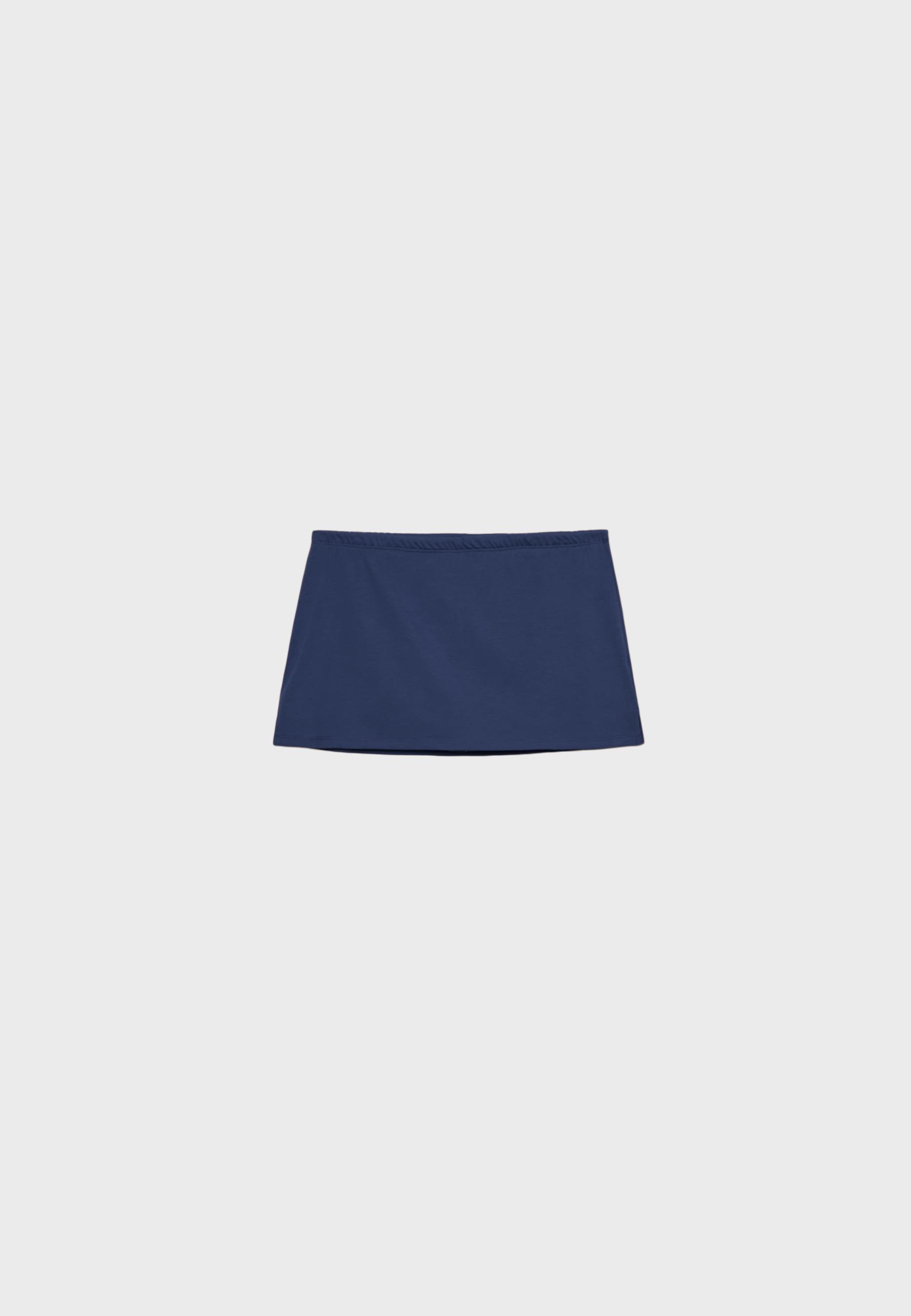 Basic knit skort — Dark blue