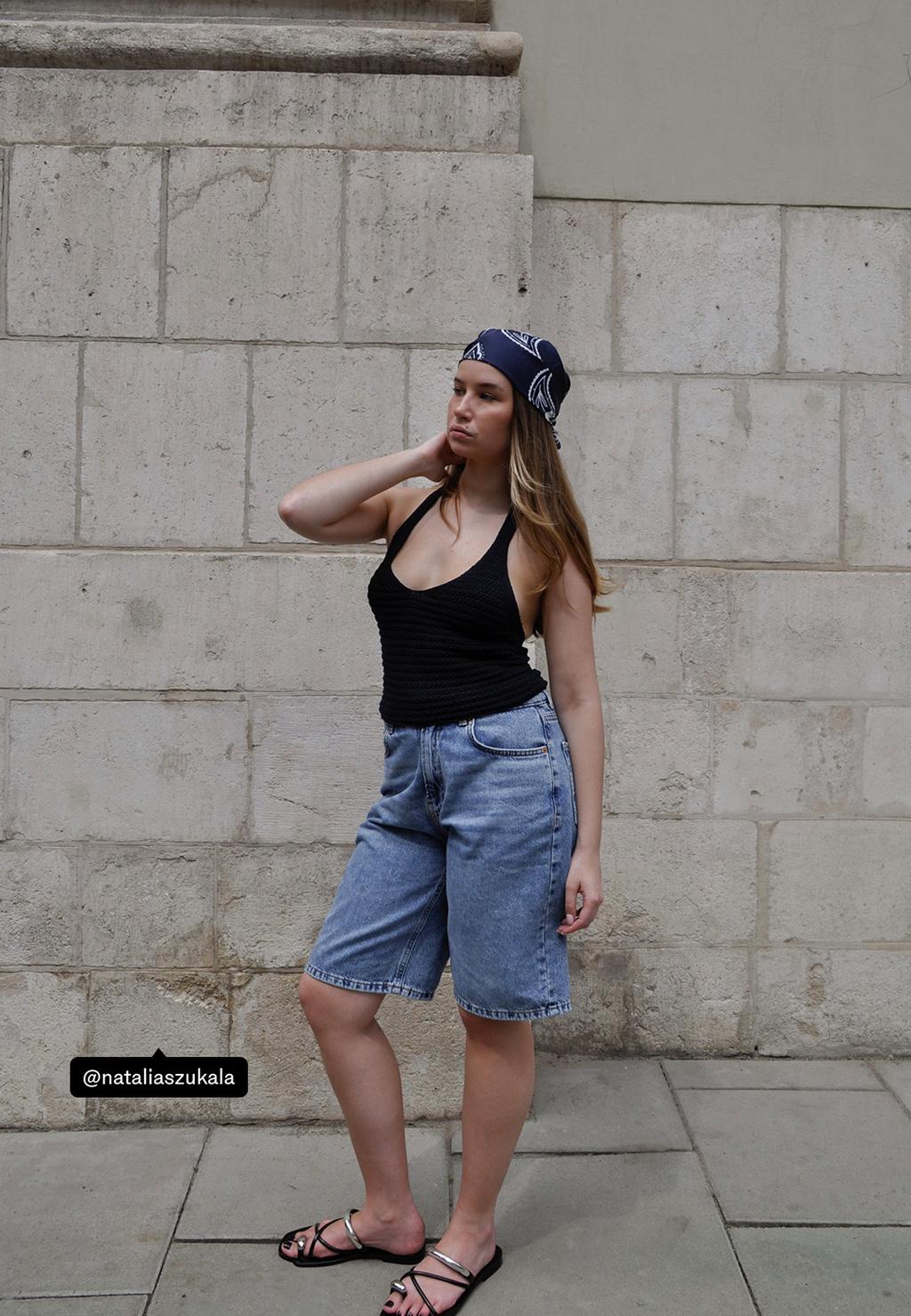 D93 Short denim longline