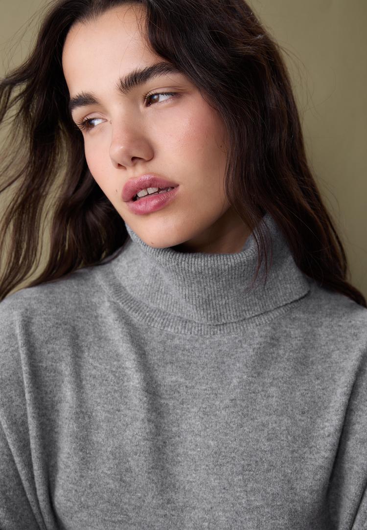 pull basique a col montant