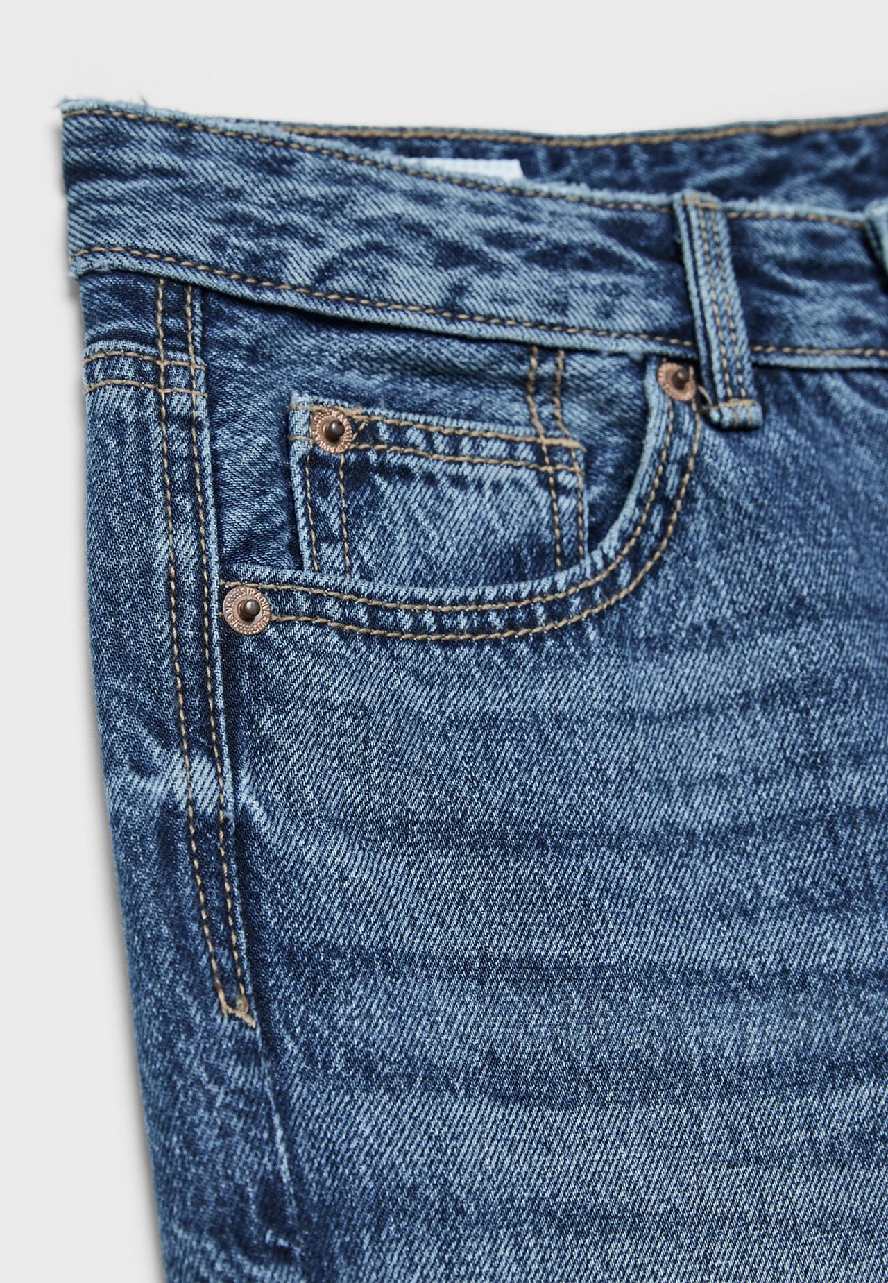 D92 Ripped straight wide-leg jeans — RINSE BLUE DENIM