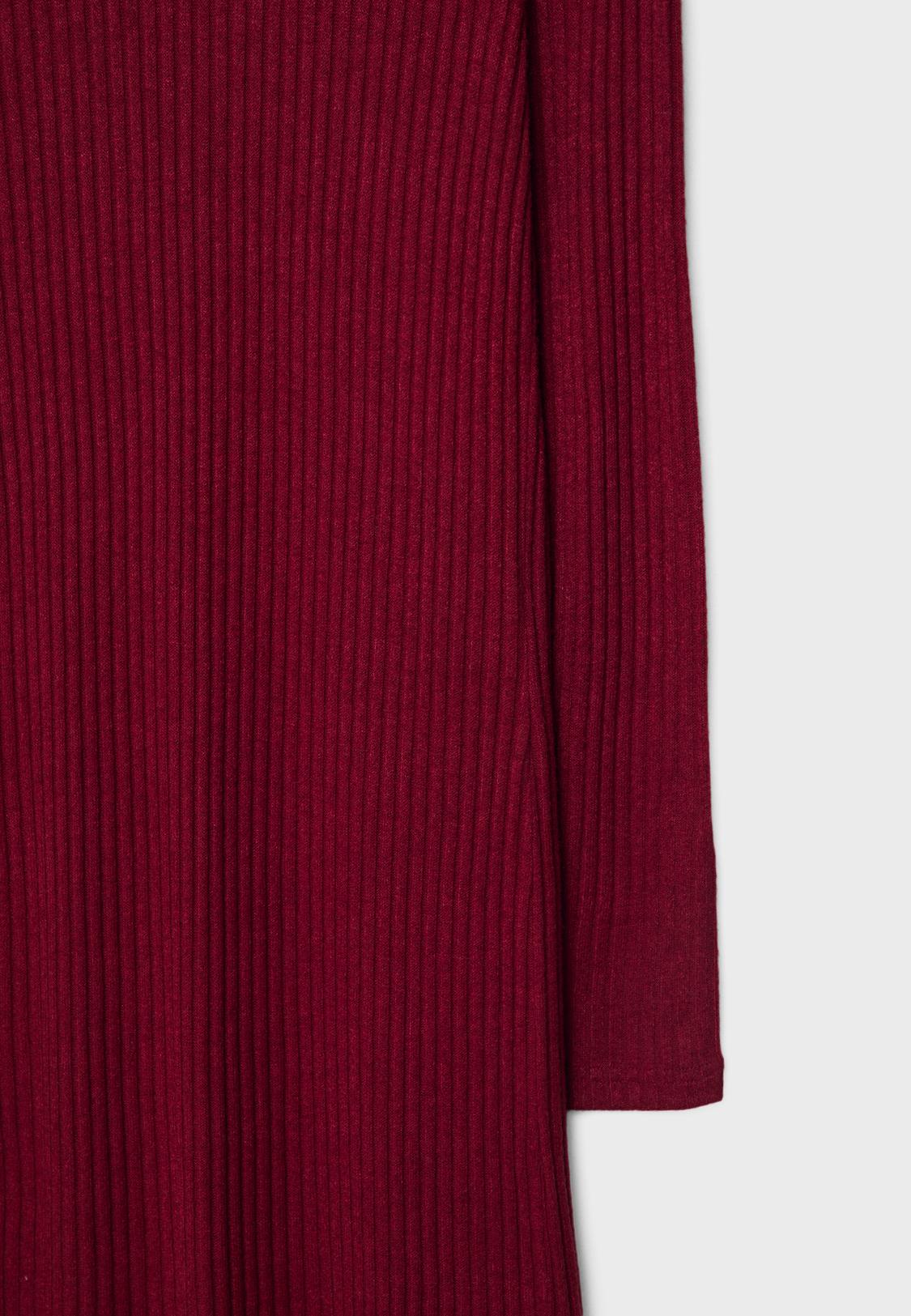 Red midi wool dress women dress 1082 Red midi wool dress women dress 1082