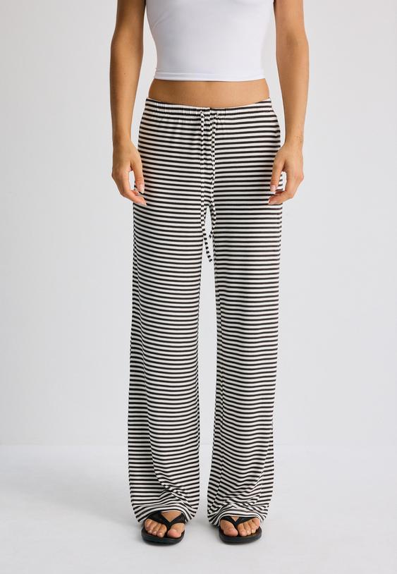 striped slimwaist joggers